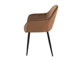 chaises avec accoudoirs - Velours / Blanc - Marron - Boise VVPA72743