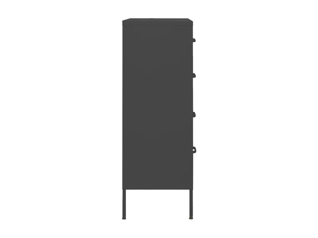 Commode Anthracite 80x35x101.5 Acier QSMM07053