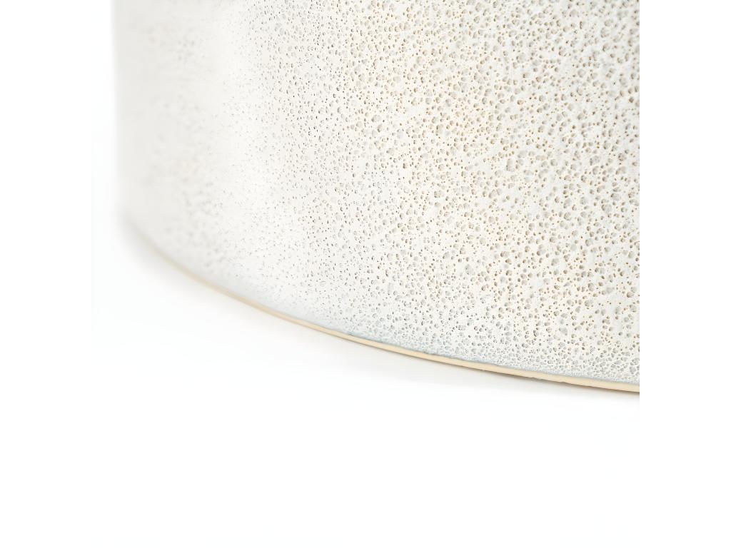 Boislis - Table d'appoint ronde en céramique 42cm - Blanc RQKI47100