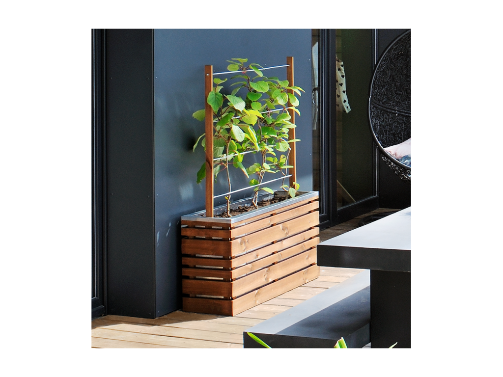 Bac à fleurs 110 litres Mobenze Z avec treillis KNHP62739