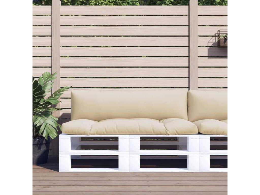 Coussins de palette lot de 2 tissu beige YMIT40928