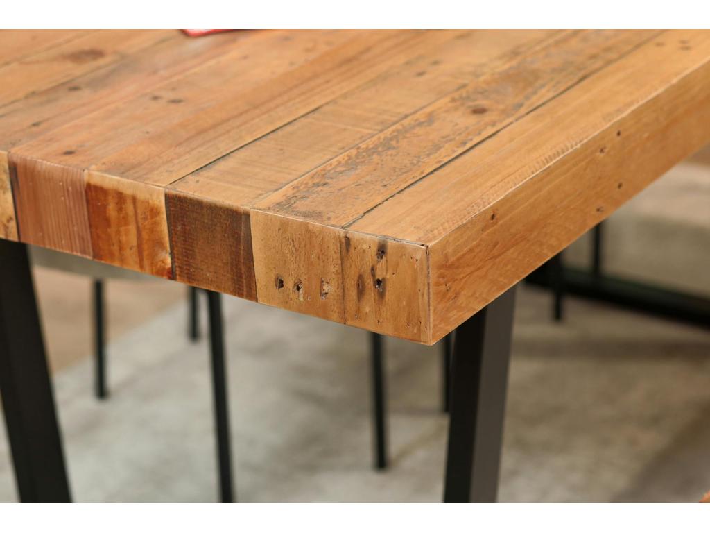 Table à manger en bois recyclé 180 cm Boislis UWTC85991