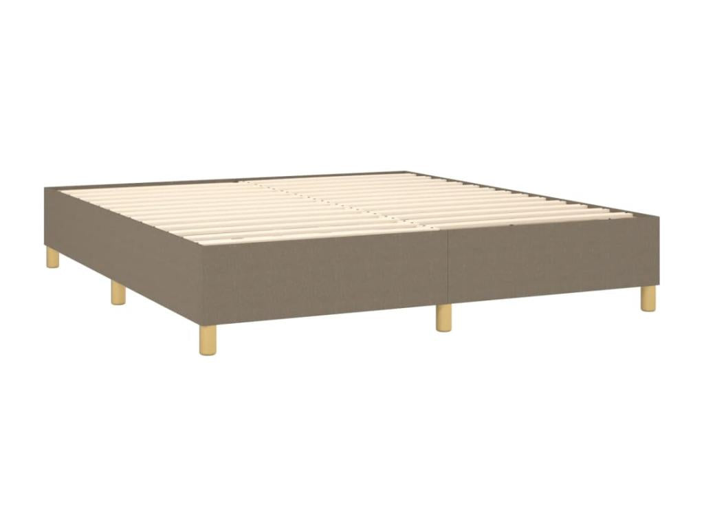 Sommier tapissier avec matelas et LED Boislis 180x200 cm Tissu XLYJ54642