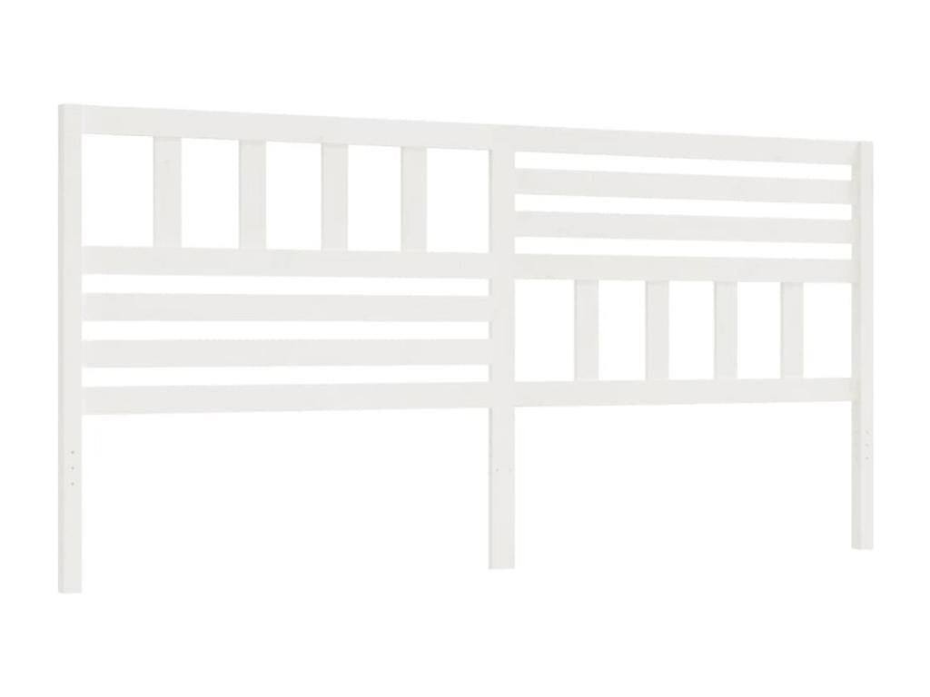 Tête de lit Blanc 206x4x100 cm Bois massif de pin FMQX75418