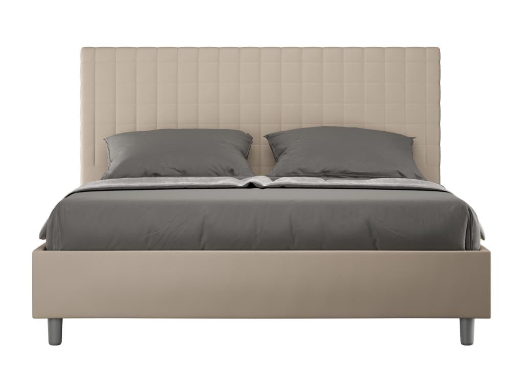 Lit sans sommier rembourré 160x200 similicuir Boislis Sunny XSVP03111