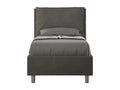 Lit microfibre gris Boislis avec sommier rembourré 80x200 SUVX74014