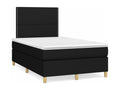 Lit à sommier tapissier avec matelas Noir 120x200 cm Tissu RPBZ61521