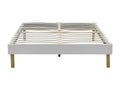 Matelas et sommier Boislis blanc ressorts mémoire de forme 140x200 cm confort moelleux 5 zones WTJT97863