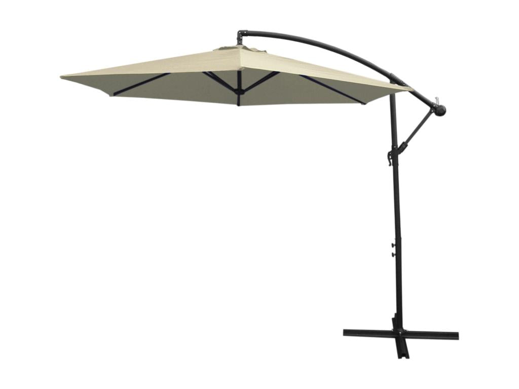 Parasol déporté crème 3m x 3m x 2,5m BOED50137