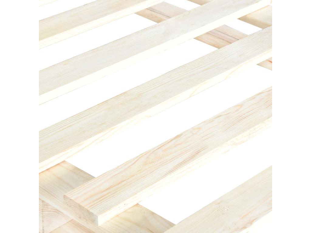 Cadre de lit de palette sans matelas 90x200 cm bois pin massif AWXG34138