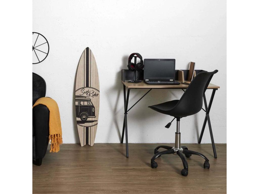Chaise de Bureau Design Boislis 92cm Noir LOPL17821