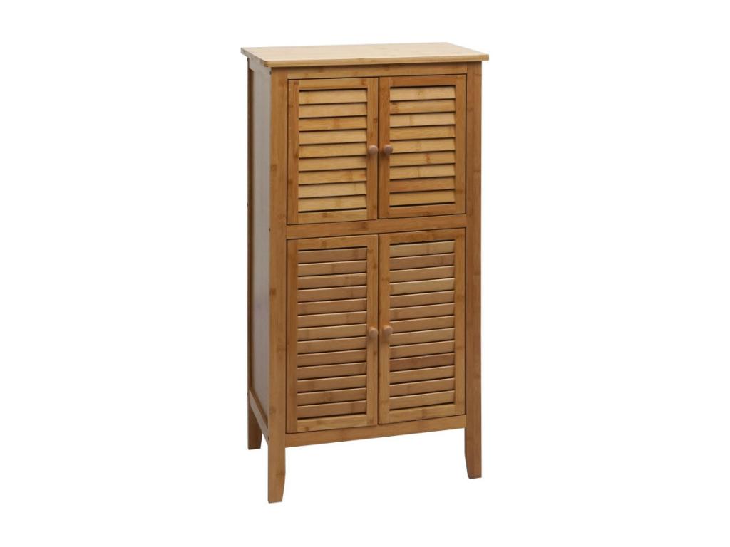 Armoire de salle de bain Boislis-B18 - étagère commode - 4 portes Boislis 100x50x30cm SBXT59969
