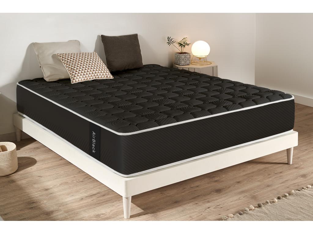 Matelas Mousse à mémoire de forme Air Noir 27 cm - Boislis XTDM19320