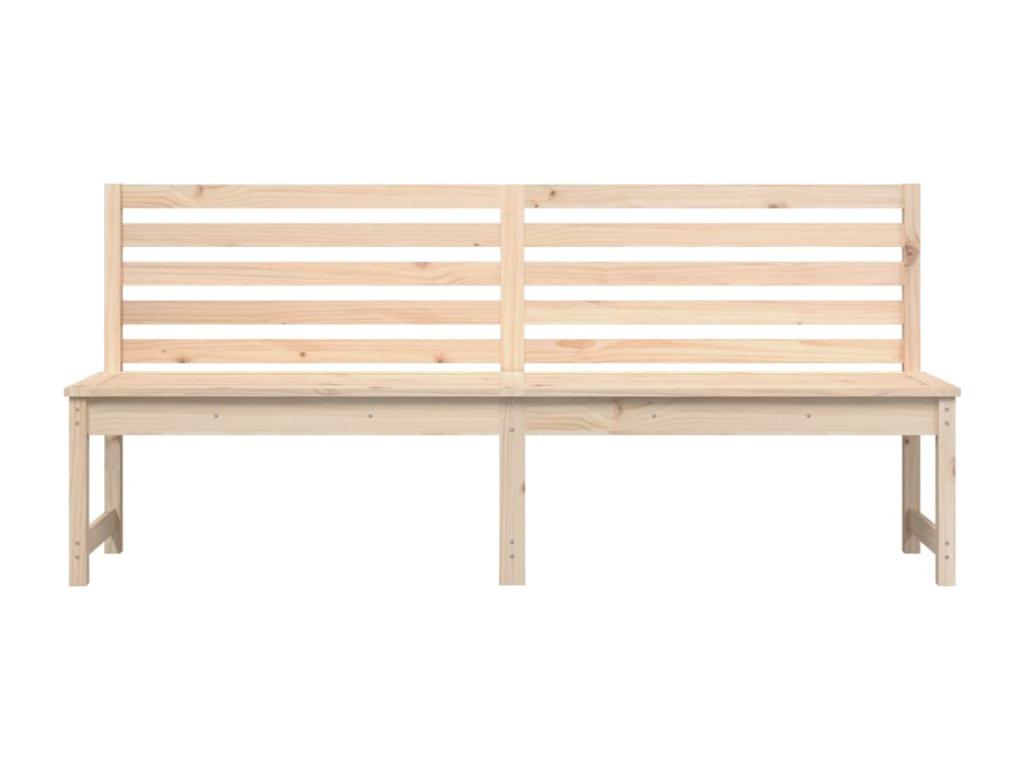 Banc de jardin meuble bois marron 201,5x48x91,5 cm 02 0011297 GLGJ30086