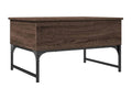 Table basse chêne marron 70x50x40 cm Mobenze d'ingénierie et métal AJCH05810