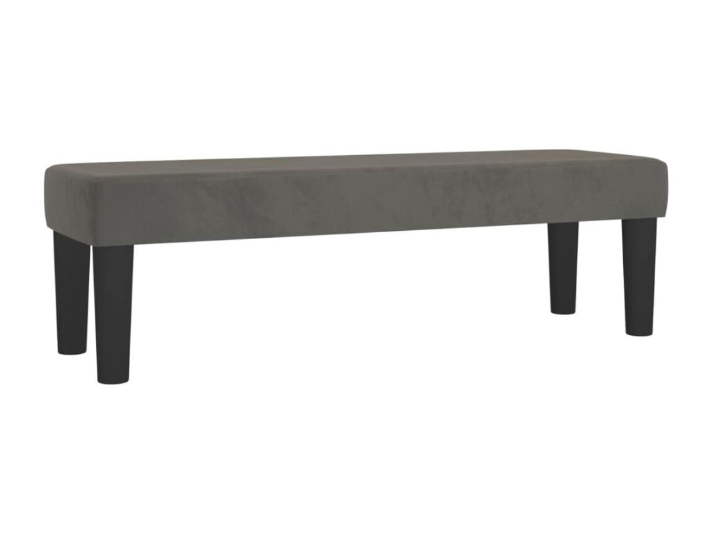 Lit à sommier tapissier et matelas Gris foncé 180x200cm Velours BSLS29355