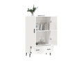 Buffet haut blanc brillant 69,5x31x115 cm bois d'ingénierie XRNJ19901