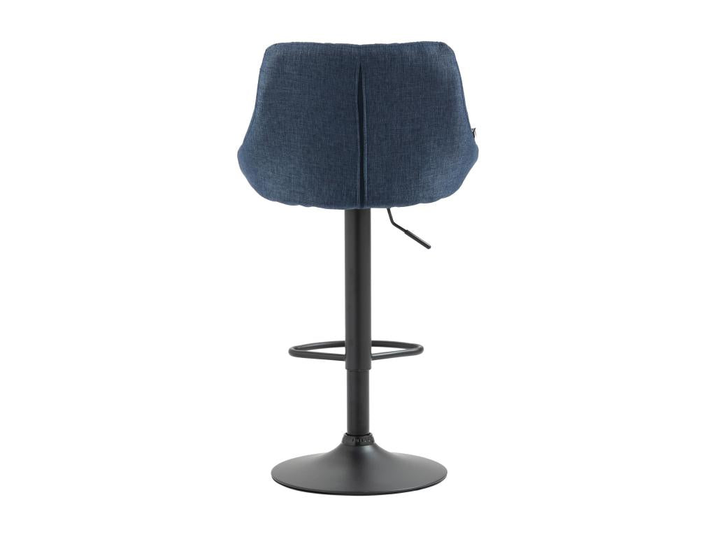 Tabouret de bar - Tissu / Métal - Bleu - Mobenze DONK24351