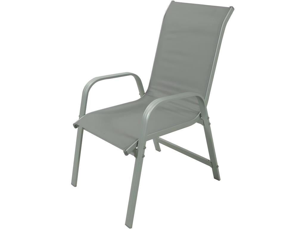 Salon de jardin textile Boislis Porto 8 personnes gris clair NXFU78295