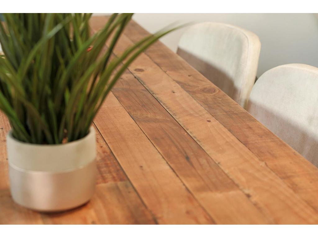 Table à manger en bois recyclé 180 cm Boislis UWTC85991