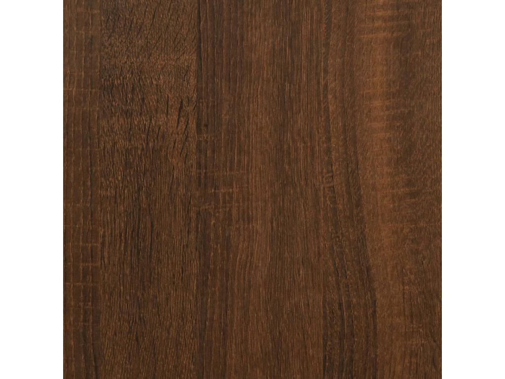 Cadre de lit chêne marron 150x200 cm bois d'ingénierie DYDU73611