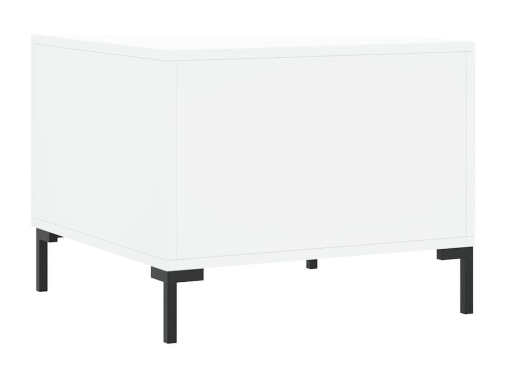 Tables basses 2 pcs blanc 50x50x40 bois d'ingénierie EWAW54943