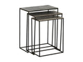 Lot de 3 Tables Gigognes Design Mobenze 65cm Noir RSPB80576