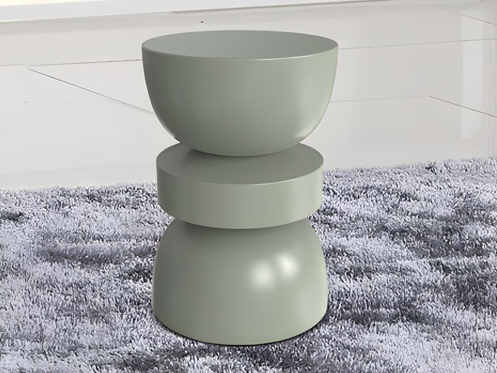 Table d'appoint en métal - Kaki - Boislis IKLS21484