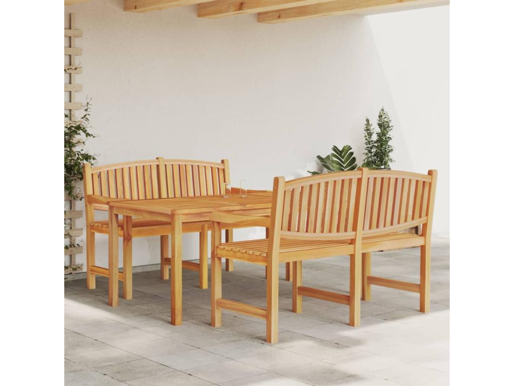 Ensemble à manger de jardin 3 pcs Bois de teck massif SFER23690