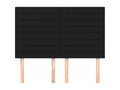 Tête de lit 4 pièces Noir 72x5x78/88 cm Tissu PUNO79730