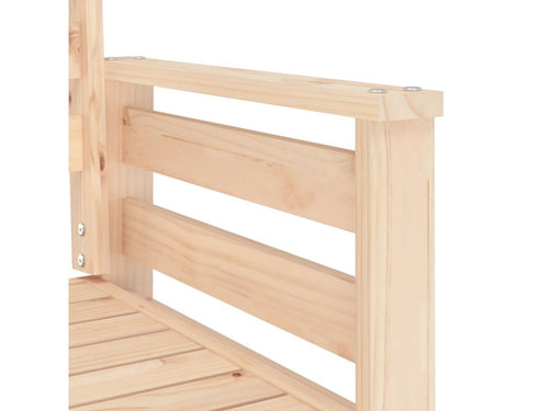Banc de jardin avec table 2 places bois de pin massif MTFJ27043
