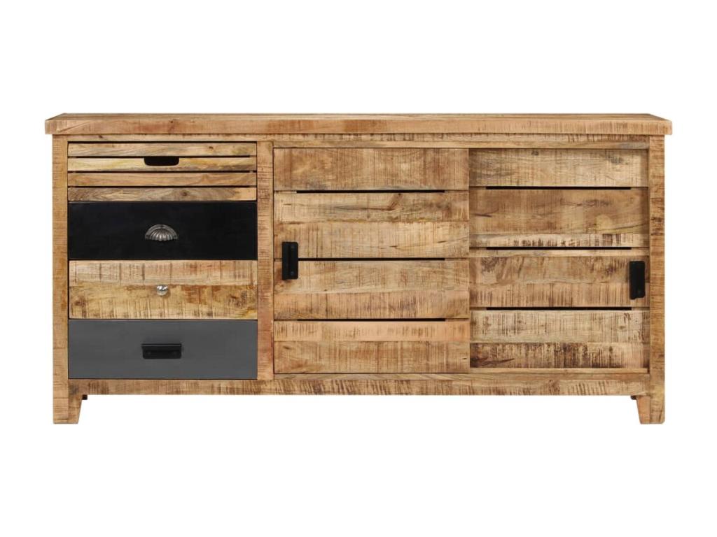 Buffet Bois de manguier solide 160x40x80 cm GHQO87410