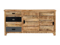 Buffet Bois de manguier solide 160x40x80 cm GHQO87410