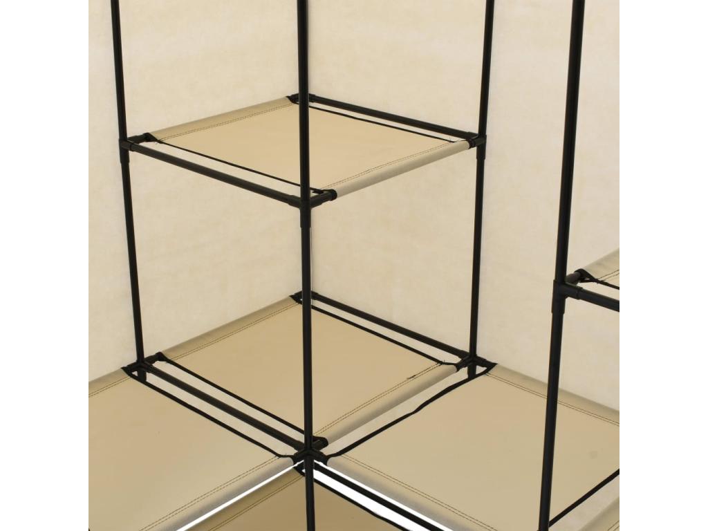 Garde-robe d'angle Crème 130x87x169 cm PYBA13251