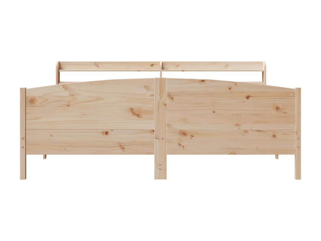 Cadre de lit sans matelas 180x200 cm bois massif de pin FRBM92419