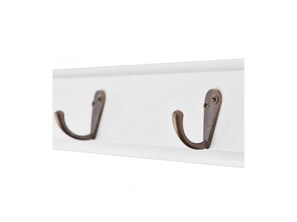 Porte-manteau Mobenze blanc style baroque EVZA51700