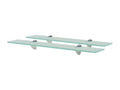 Murales 2 pcs Etagère Verre 60x10 cm 8 mm TWZS40569