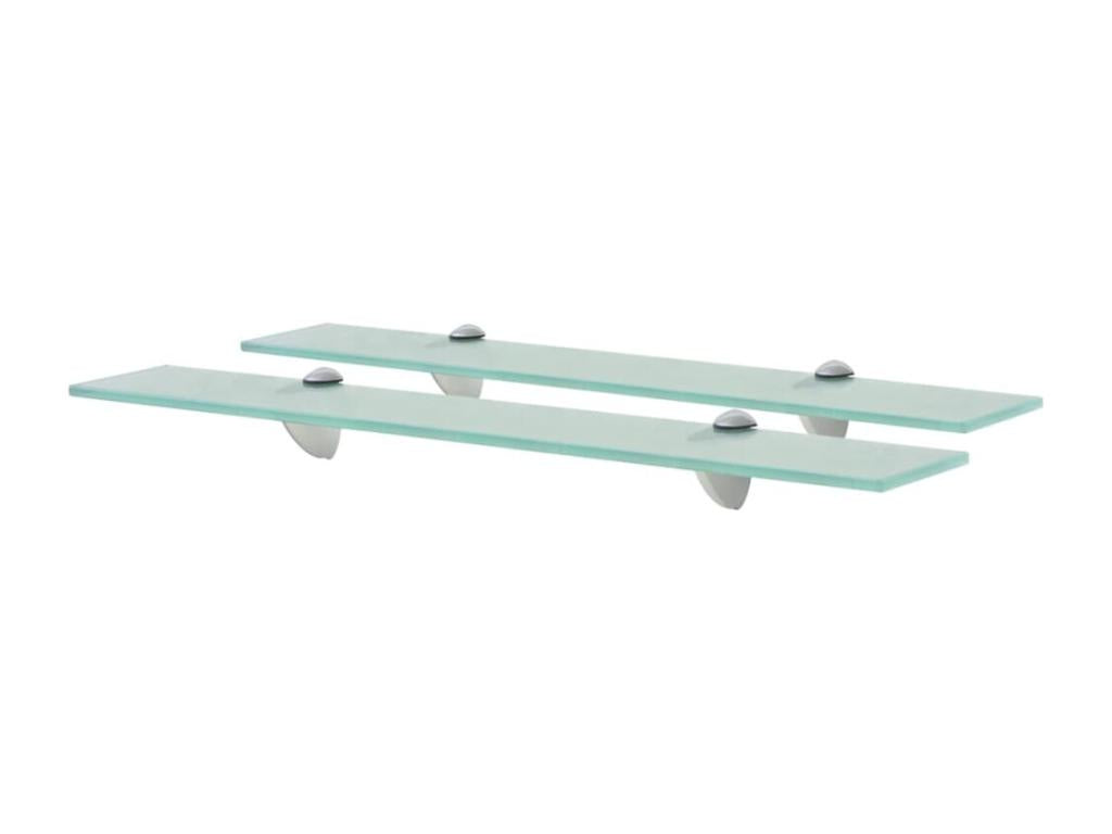 Murales 2 pcs Etagère Verre 60x10 cm 8 mm TWZS40569
