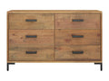 Buffet Marron 110x35x70 cm Bois de pin massif KWAL06860