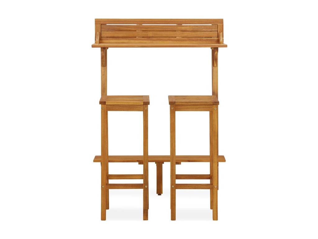 Ensemble de bar de bois marron 30,5x30,5x74,5 cm 02 0013358 MMQO04360