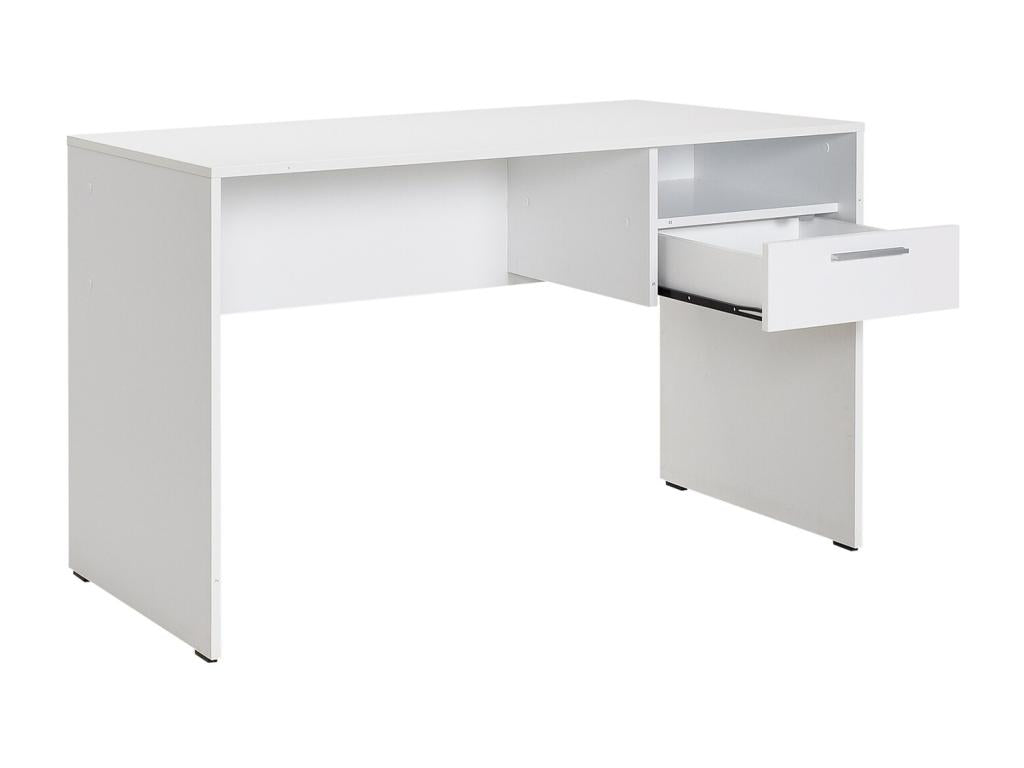 Meuble du bureau table de bureau en bois coloris blanc - longueur 120 x profondeur 60 cm PDCL09848