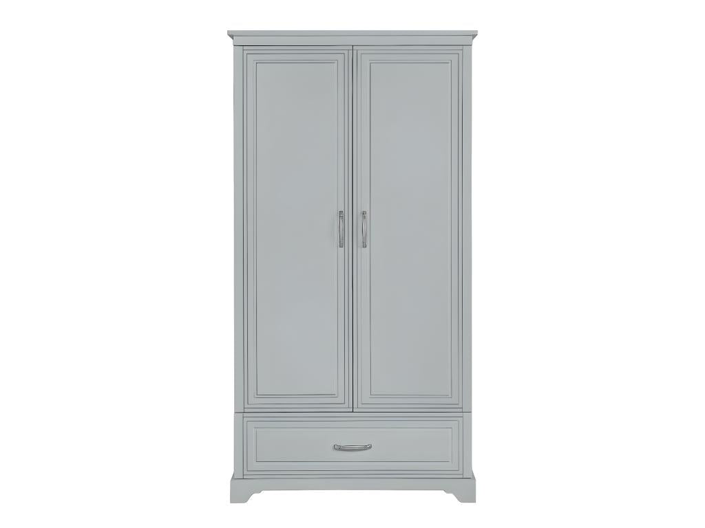 Armoire 2 portes 1 tiroir Boislis Gris YBRS22723