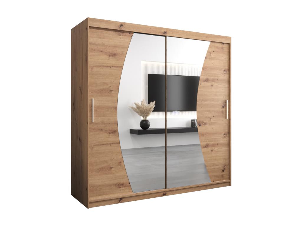 Armoire Boislis À Portes Coulissantes 200/200/62 2 portes Boislis QZWN18997