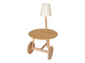 Boislis Home - Table D'appoint En Teck Avec Lampe abat-jour 51x47xht88cm Triss XONA43093
