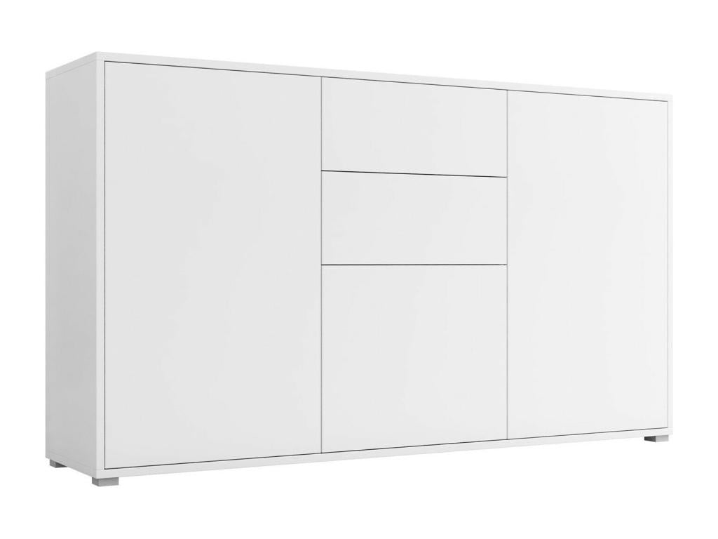 Commode Mobenze 100 Blanc Avec tiroirs et portes Nombre de tiroirs 2 93x141cm OZVV09988