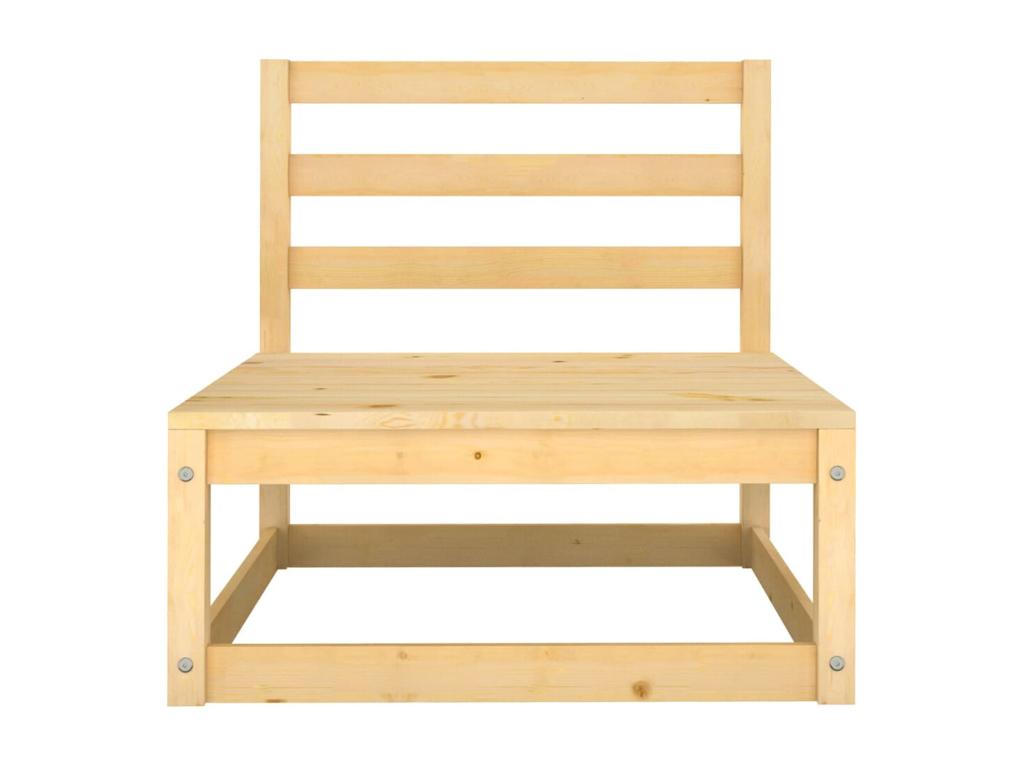 Salon de jardin 6 pcs Bois de pin massif AOSL23056