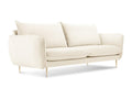 Boislis - Canapé Boislis 2 places en velours beige clair - 160x92x95cm PFFK03480