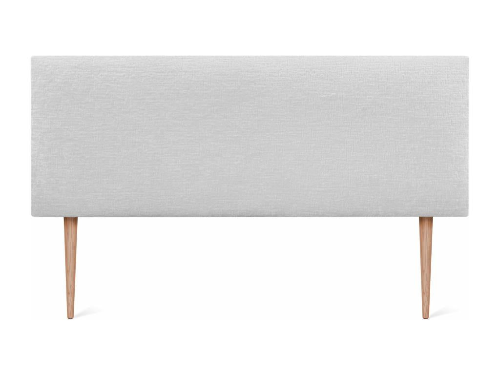 Mobenze Tête de Lit Laine Naturelle 150x105cm avec Pieds de Lit 150 - Blanc ZBKJ91536