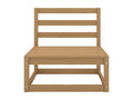 Salon de jardin 5 pcs marron miel bois de pin massif MKRS57021