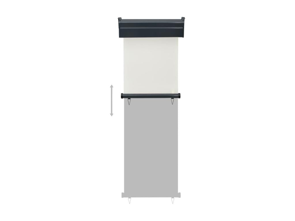 Auvent latéral de balcon 60x250 cm Crème XHHI56457
